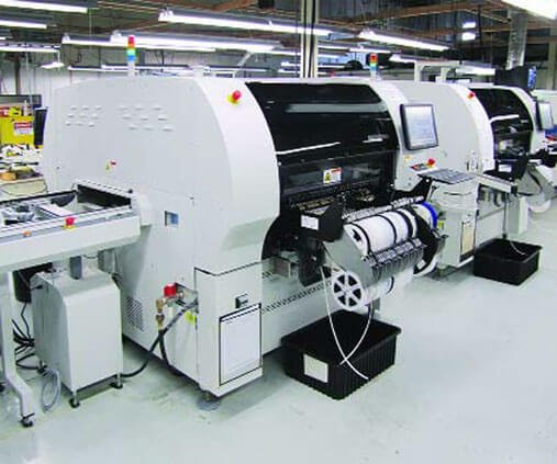 Highly automated in-line assembly machines speed operations at Micro Control.